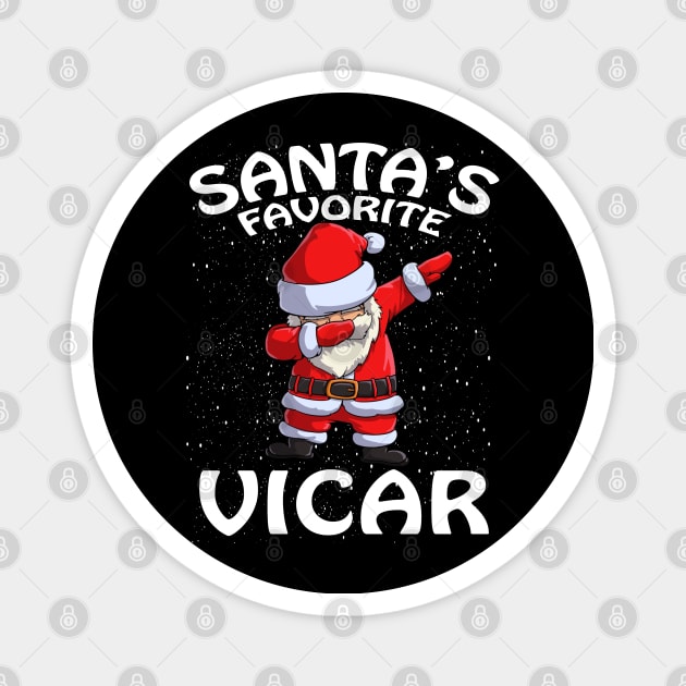 Santas Favorite Vicar Christmas Magnet by intelus